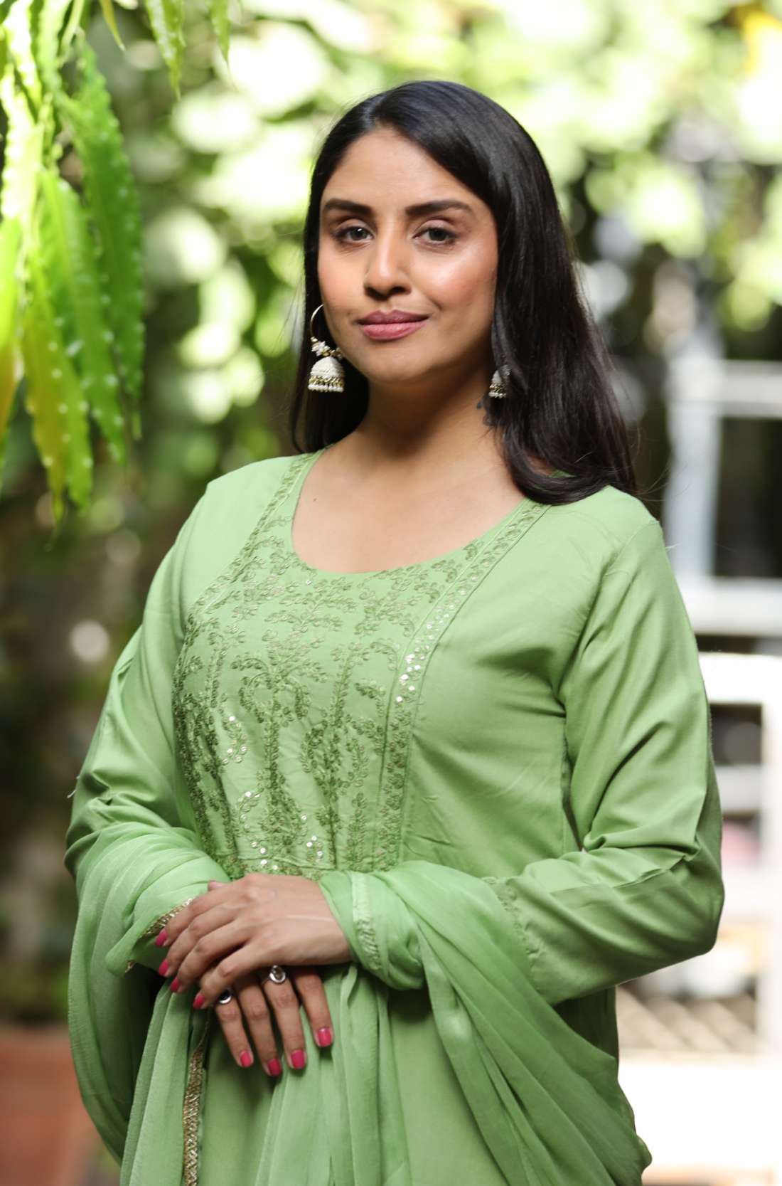 Light Green Rayon Kurta with 3/4 Sleeves – Kurta Set Styling