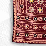 Black Kurti Fabric – Block printed Close-Up