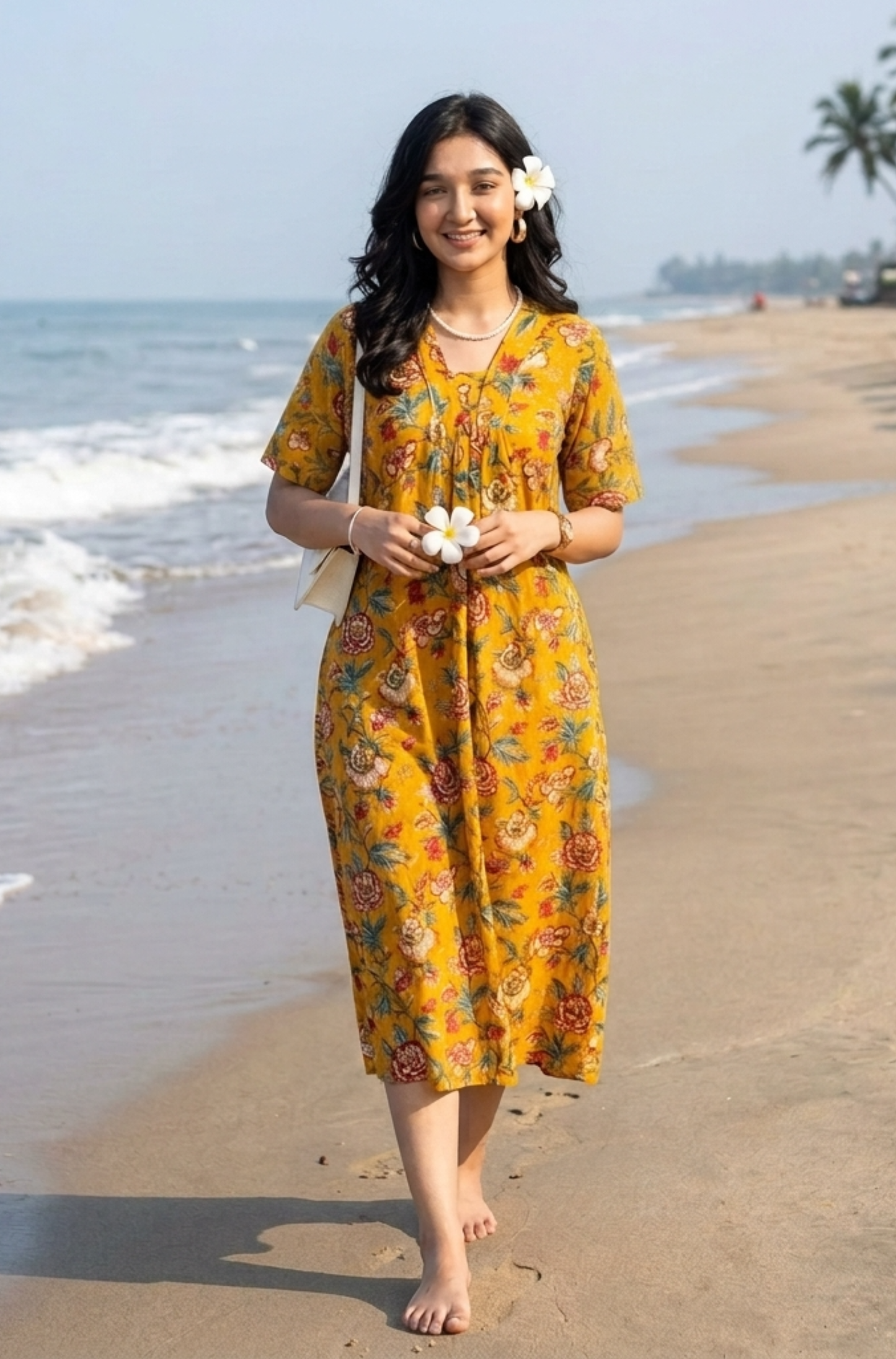 Cotton printed frock style kurti