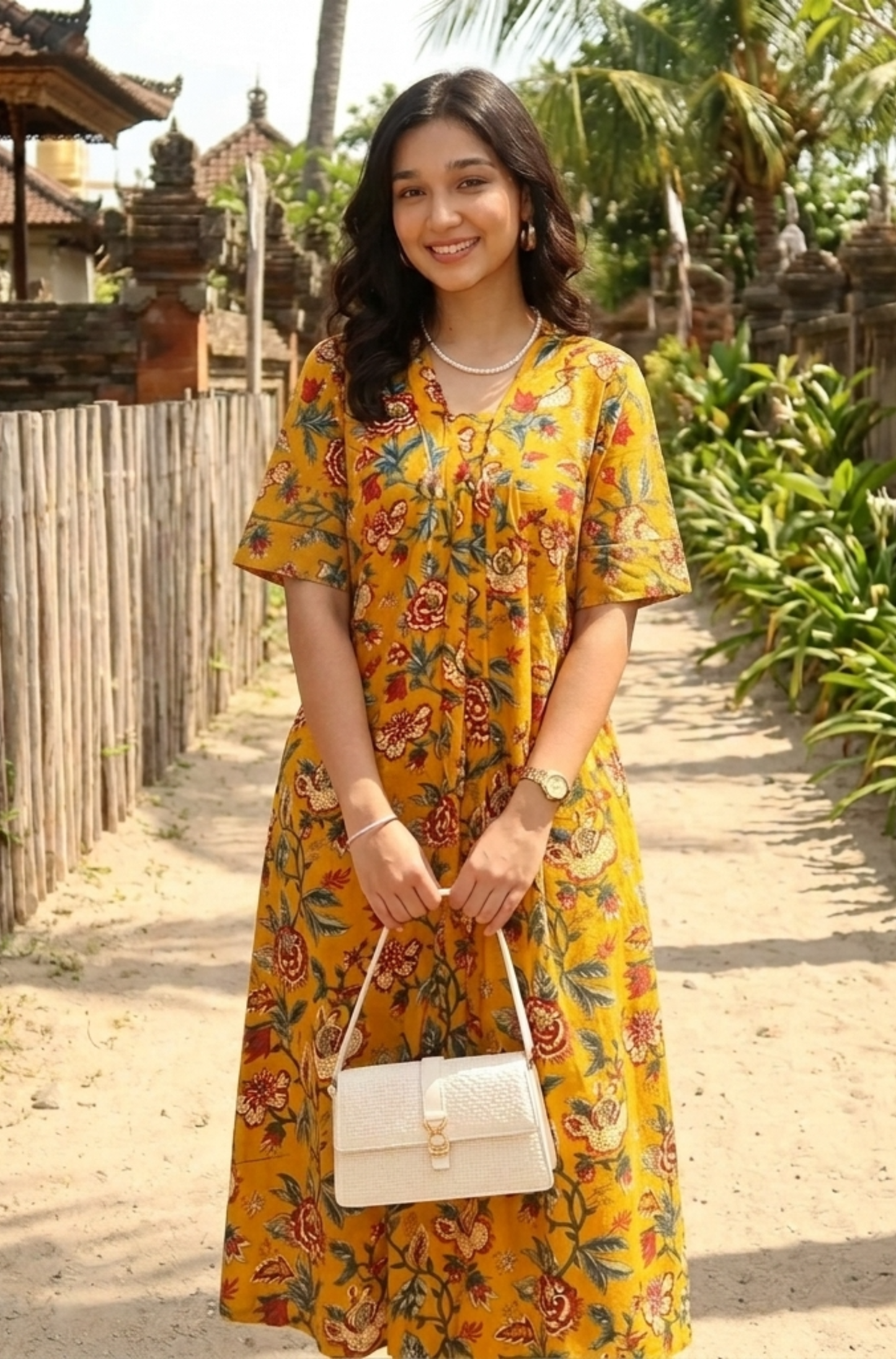 Cotton printed frock style kurti