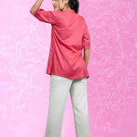 Dark Peach colour Rayon Shirt for Casual Wear – Styled Suggestion