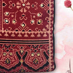 Black Kurta Fabric – Hand Embroidery Close-Up